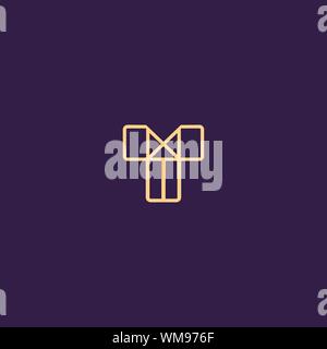 Kreative Innovative Initial logo TT T. Minimal luxus Monogramm. Professionelles Design. Premium Business Schriftbild. Alphabet Symbol. Stock Vektor