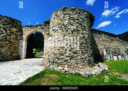 Der 12 ceentury Serbisch-orthodoxe Kloster Studenica in Serbien. Stockfoto