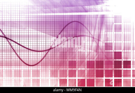 Ein Tech futuristische Business Chart abstrakte Kunst Stockfoto