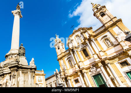 Kirche des Hl. Dominikus, Palermo, Italien. Stockfoto