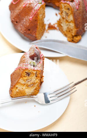 Kastanien-Kuchen-Brot-Nachtisch Stockfoto
