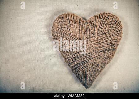 Symbolische Herz liegt auf einem Hintergrund mit Platz für Ihren text Stockfoto
