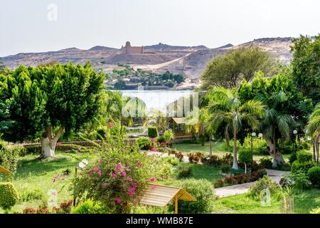 Botanische Insel (Lord Kitchener Insel) am Nil, Ägypten Stockfoto