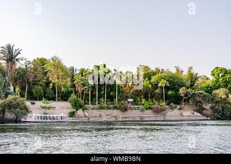 Botanische Insel (Lord Kitchener Insel) am Nil, Ägypten Stockfoto