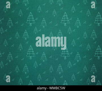 Digital Grüne Tanne Muster Tapete generiert Stockfoto