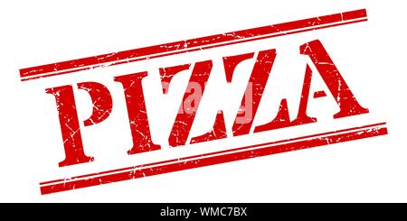 Pizza Stempel. pizza pizza Platz grunge unterzeichnen. Stock Vektor