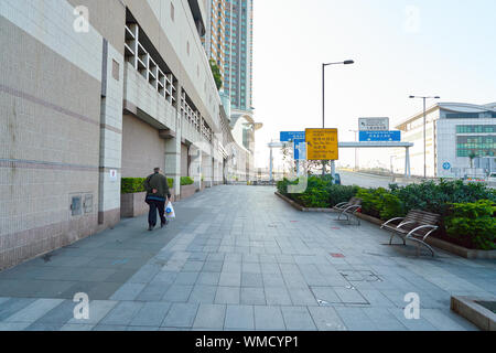 Hongkong, China - ca. Januar 2019: Hong Kong tagsüber. Stockfoto