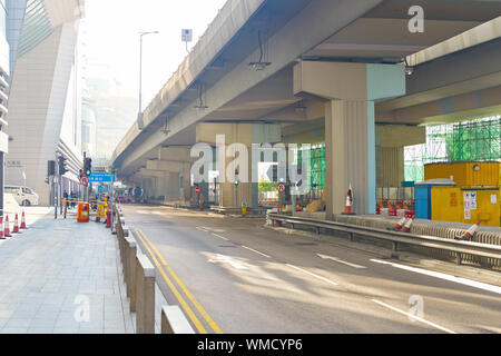 Hongkong, China - ca. Januar 2019: Hong Kong tagsüber. Stockfoto