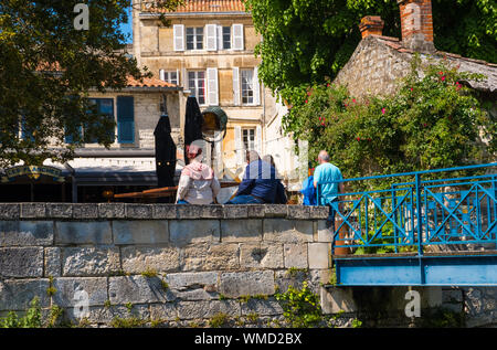 Niort, Frankreich - 11. Mai 2019: Blick auf die Altstadt von Niort, Alpes-de-Haute-Provence, Frankreich Stockfoto