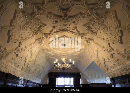 Lange Galerie, Schloss Hever, Hever, Edenbridge, Kent, England, Großbritannien, USA, UK, Europa Stockfoto