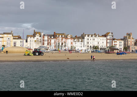 Bewölkten Tag in Weymouth Dorset Stockfoto