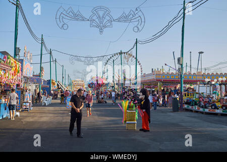 Messe von Málaga 2019. Andalusien, Spanien. Stockfoto