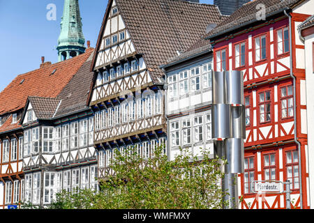 Fachwerkhaeuser, Burgstraße, Holzmarkt, Kramerstrasse, Altstadt, Hannover, Niedersachsen, Deutschland Stockfoto