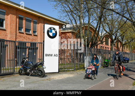 BMW Motorradwerk, Am Juliusturm, Spandau, Berlin, Deutschland Stockfoto