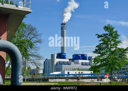 Klaerwerk, Freiheit, Ruhleben, Spandau, Berlin, Deutschland Stockfoto