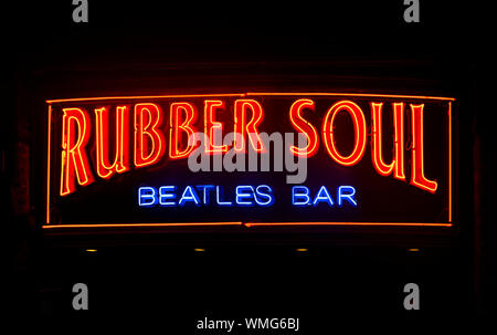 Rubber Soul, einer der Beatles Thema Bars in Liverpool Stockfoto