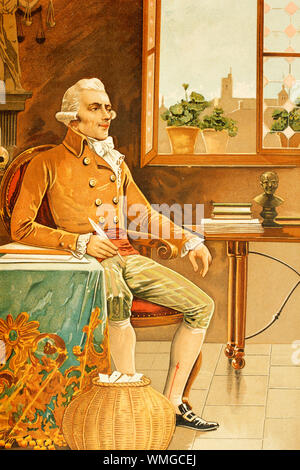 Maximilien de Robespierre. Geboren 6. Mai 1768. Starb am 28. Juli 1794. Rechtsanwalt und Politiker. Führer der französischen Revolution. Antike Abbildung: 189 Stockfoto