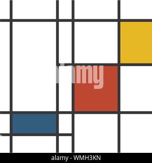 Mondrian-inspiration Stock Vektor