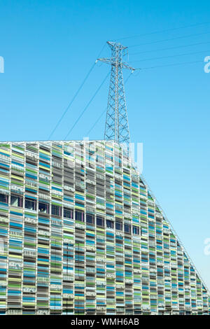 Kotka, Finnland - 28 August 2019: Blick auf das maritime Zentrum Vellamo. Stockfoto