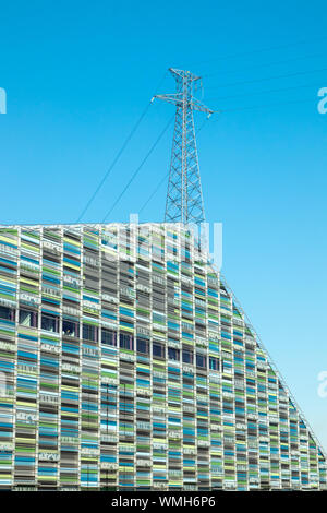 Kotka, Finnland - 28 August 2019: Blick auf das maritime Zentrum Vellamo. Stockfoto