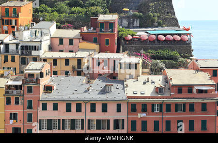Vernazza, Cinque Terre - Italien Stockfoto