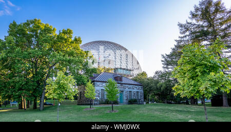 Blick auf die Biosphäre in Montreal, Kanada. Stockfoto