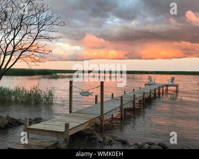 Private Dock Stockfoto