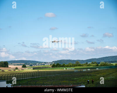 Swiss International Airlines Flugzeug nehmen - weg vom Flughafen Zürich Stockfoto