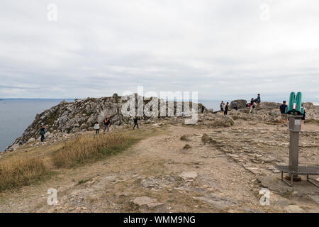 Pointe de Pen-Hir, Frankreich, einem Vorgebirge der Halbinsel Crozon in der Bretagne, im Südwesten von Camaret-sur-Mer Stockfoto