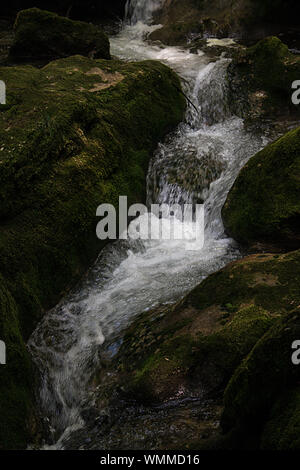 Wasserfälle und die Pisten. Myra, in der muggendorf in Niederösterreich Stockfoto