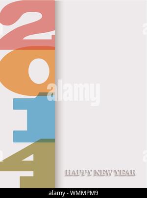 Kreative glückliches neues Jahr 2014 Hintergrund Stock Vektor