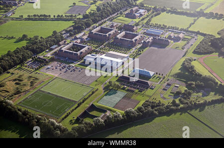 Luftaufnahme der Armee Stiftung Hochschule, Harrogate, North Yorkshire, Großbritannien Stockfoto