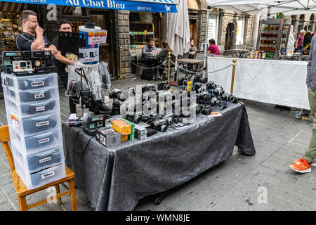 Lille, Frankreich - September 01,2019: Große Lille Braderie (Braderie de Lille) Es ist eine traditionelle Veranstaltung am ersten Wochenende im September. Stockfoto