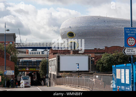 Anzeigen von Selfridges in Birmingham vom Park st Stockfoto