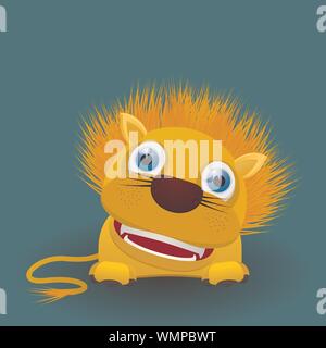 Cute baby lion Stock Vektor