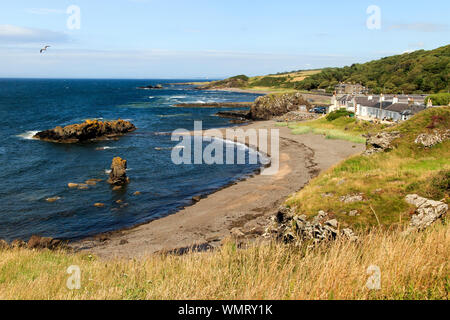 Küste, Dunure, Ayrshire, Schottland, Großbritannien Stockfoto