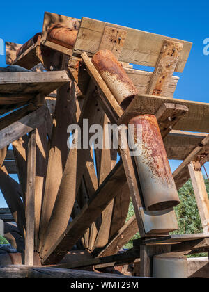 Wasserrad, John jarvie historische Ranch, Braun Park, Utah. Stockfoto