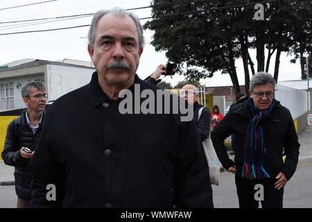 Curitiba, Brasilien. 05 Sep, 2019. Präsidentschaft Fernando Hd und ehemalige Bildungsminister Aloizio MercMercadante besucht auch Lula am Donnerstag. Credit: Everson Bressan/FotoArena/Alamy leben Nachrichten Stockfoto