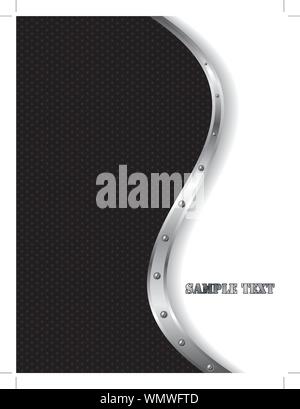 Metallische wave Design Broschüre Stock Vektor