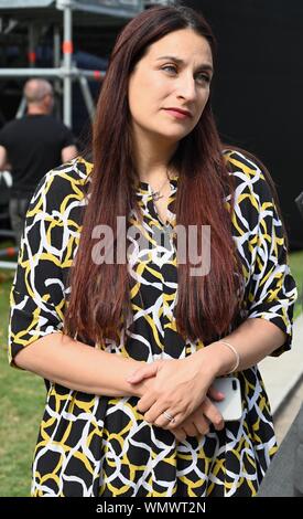 London. UK. Luciana Burger. Ehemaligen Labour MP Mitglied der Liberaldemokratischen Partei. College Green Interviews, Houses of Parliament, Westminster, London. UK Credit: michael Melia/Alamy leben Nachrichten Stockfoto