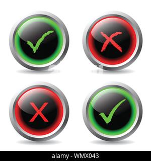 Tick und Tasten Stock Vektor