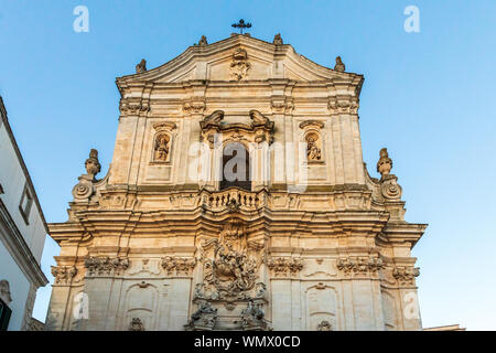 Italien, Apulien, Provinz Tarent, Martina Franca. Kathedrale von Saint Martin, Basilica di San Martino. Stockfoto