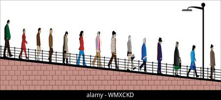 Fuß nach Hause Stock Vektor