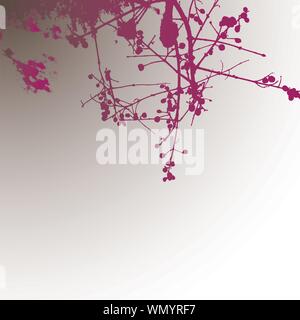 Flower Silhouette. Vektor-illustration Stock Vektor