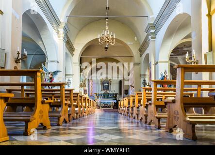 Kirche von San Michele Arcangelo, Baptisterium von Giuseppe Verdi, Roncole Verdi, Reggio Emilia, Provinz von Parma, Emilia-Romagna, Italien Stockfoto