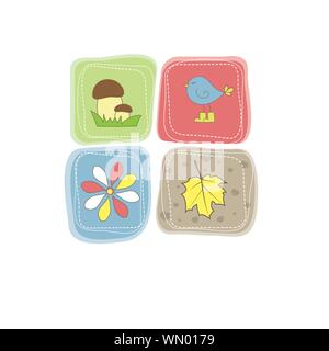 Grußkarte für Ihre Ereignisse im Leben. Vektor Stock Vektor