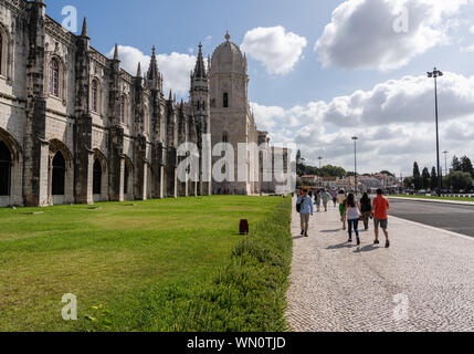 Hieronymus-Kloster in Belém in der Nähe von Lissabon, Portugal Stockfoto