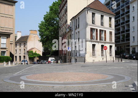 Paris, Rue de Croulebarbe Berbier, Rue du Mets Stockfoto
