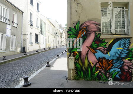 Butte-aux-Cailles ist der Name eines Hügels (franz. Butte) in Paris. Er Balatonfüred im 13. Arrondissement. Dieses mit der Place d'Italie gelegene frühere Stockfoto