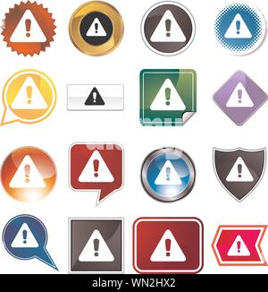 Warnung-Icon-Set Stock Vektor